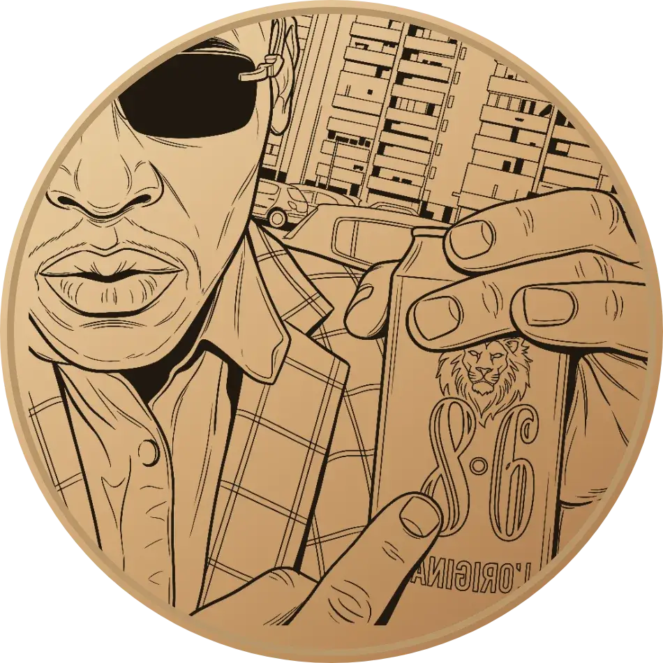 Sous-verre Portrait Rappeur